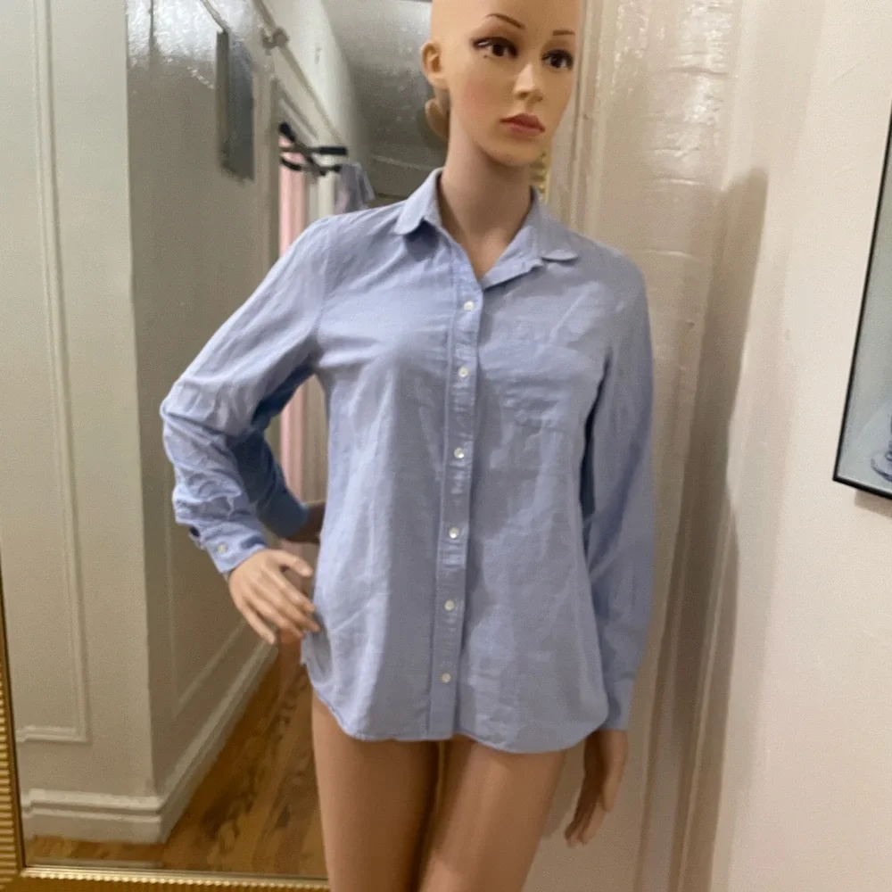 Sezane Light Blue Button Down Shirt - Picture 7 of 12